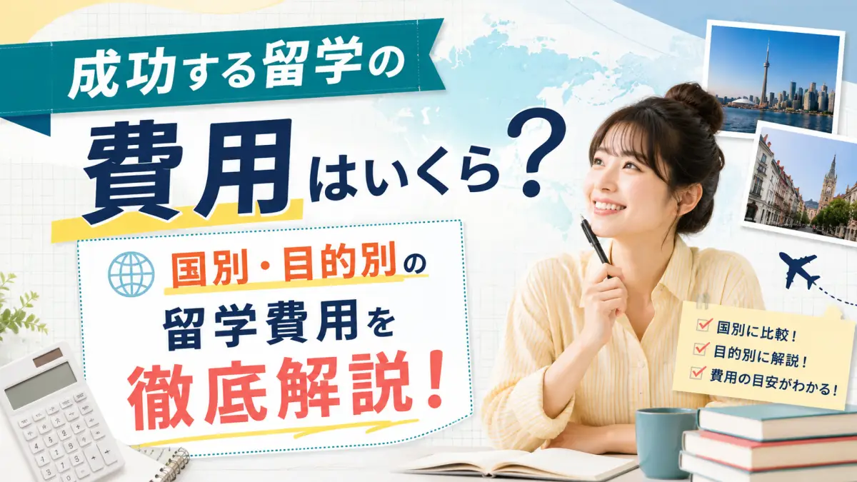 成功する留学の費用はいくら?国別・目的別の留学費用を徹底解説!